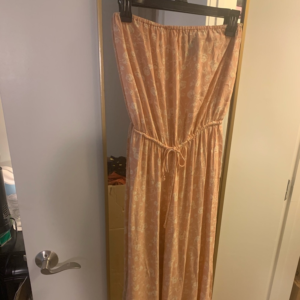 Blue Life Peach floral jumpsuit